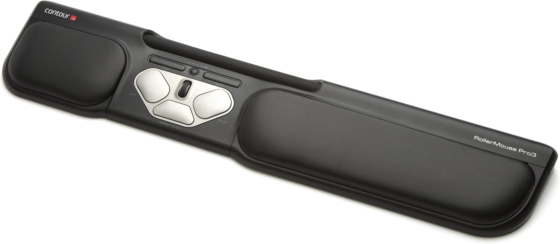 Contour RollerMouse Pro3: Ergonomic Design for RSI, Carpal Tunnel & Shoulder Pain, No Reach, No Grip, No Strain, Customizable Shortcuts, Adjustable Speed, Wired USB for Mac & PC