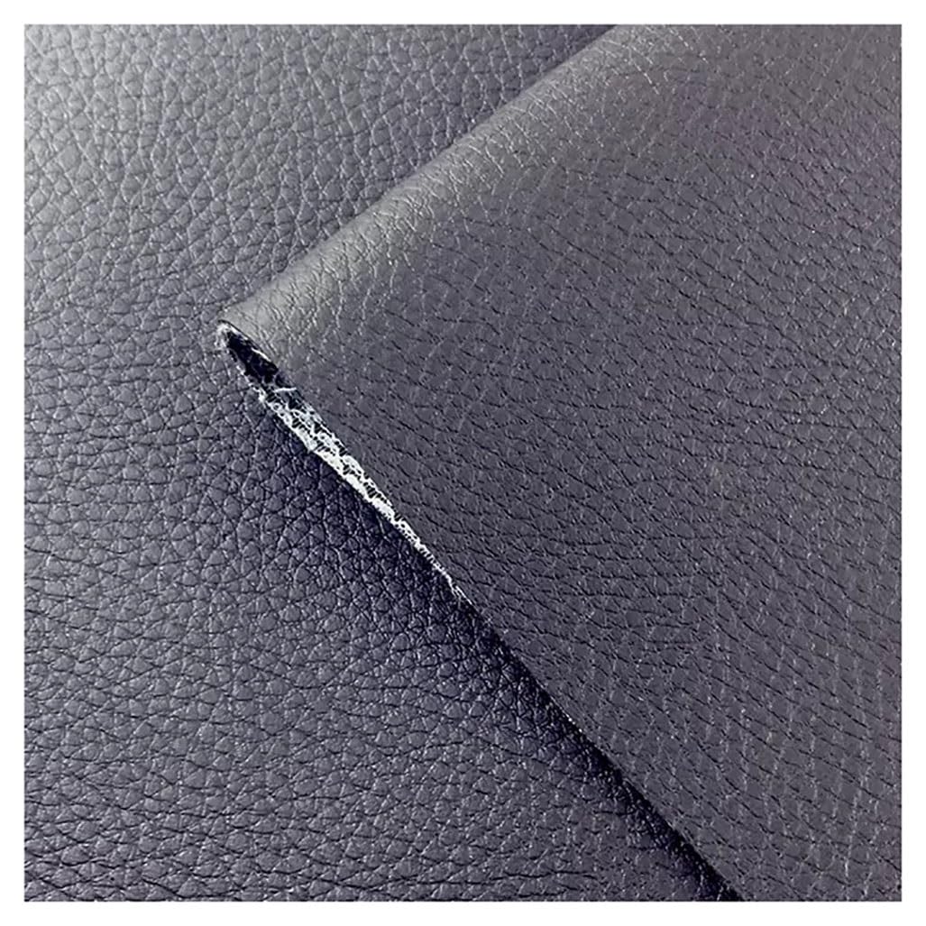 Tissu tapisserie imitation cuir noir 160cm pour sellerie et chaise