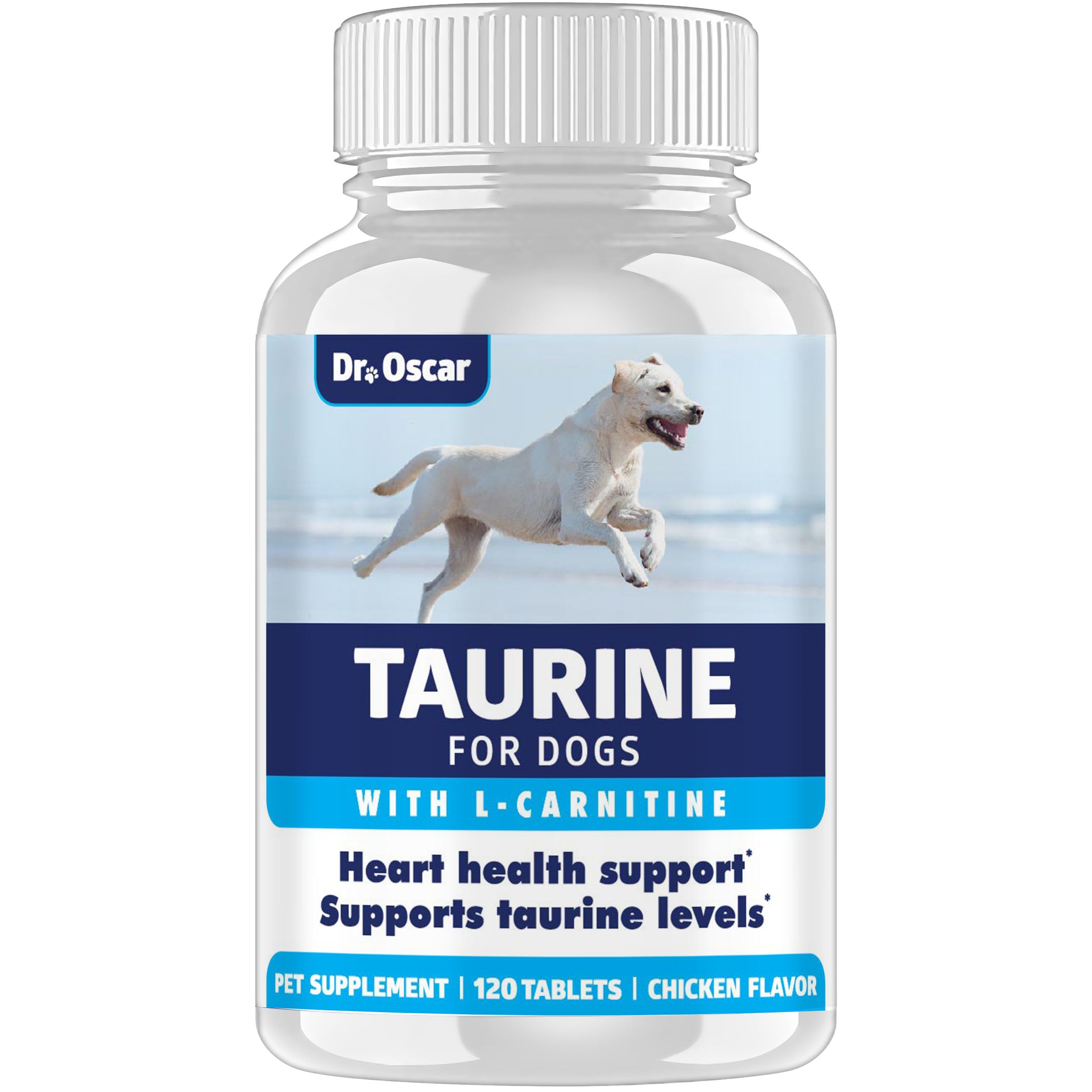 Buy Taurine Supplement for Dogs Meets RDA of 500 mg per 25lbs Weight