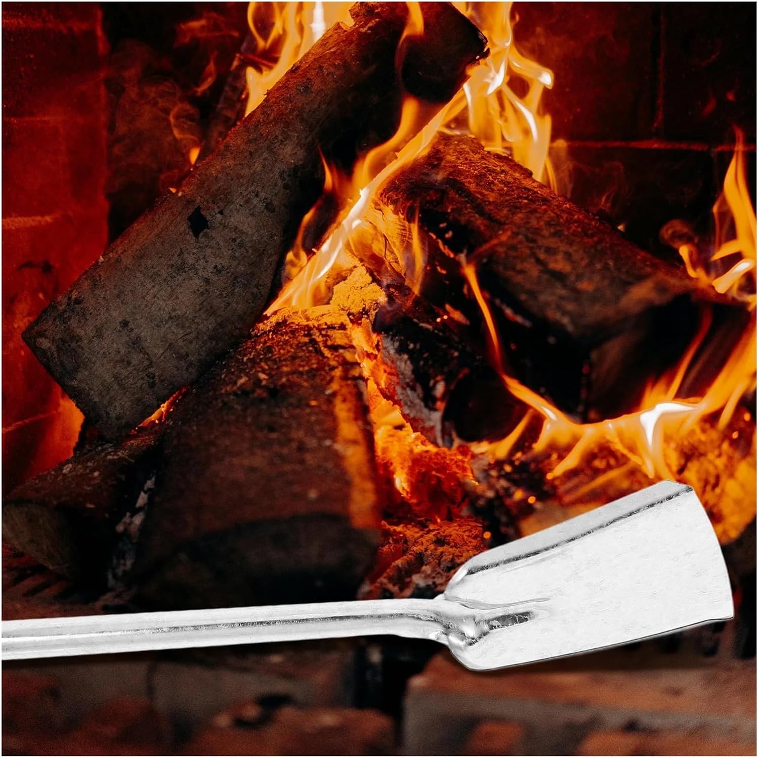 Fireplace Ash Shovel Metal Charcoal Scoop Lightweight Garden Gardening Cleaning Tool Practical Coal Bbq