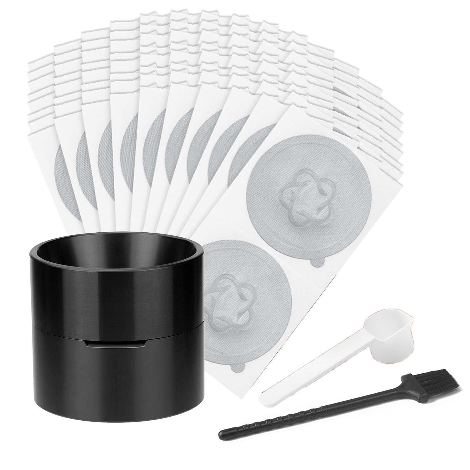 Buxuaaaa Coffee Pods Filler Set Simple to Use and Leak Proof Coffee Pods Refill Accessory Refilling Tool Powder Filler