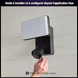 Philips Hue Secure Floodlight with Integrated Smart 1080p Home Security Camera, Black, for Outdoor Use, Easy to Install, Two-Way Talk, Works with the Security Center in the App - 8
