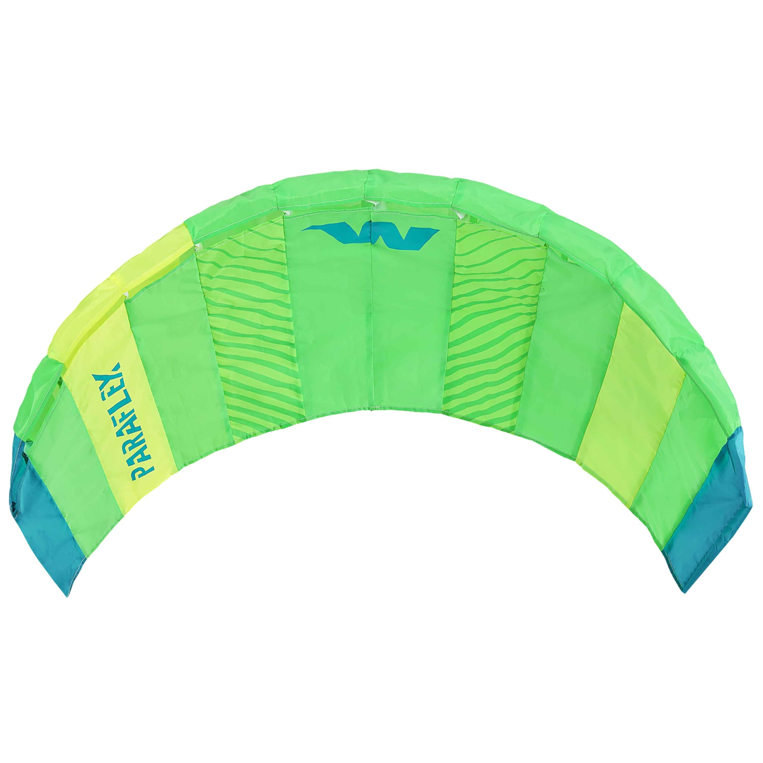 Wolkenstürmer Paraflex Basic 1.7, Verde: Cometa de 2 líneas Lista para Volar para Principiantes