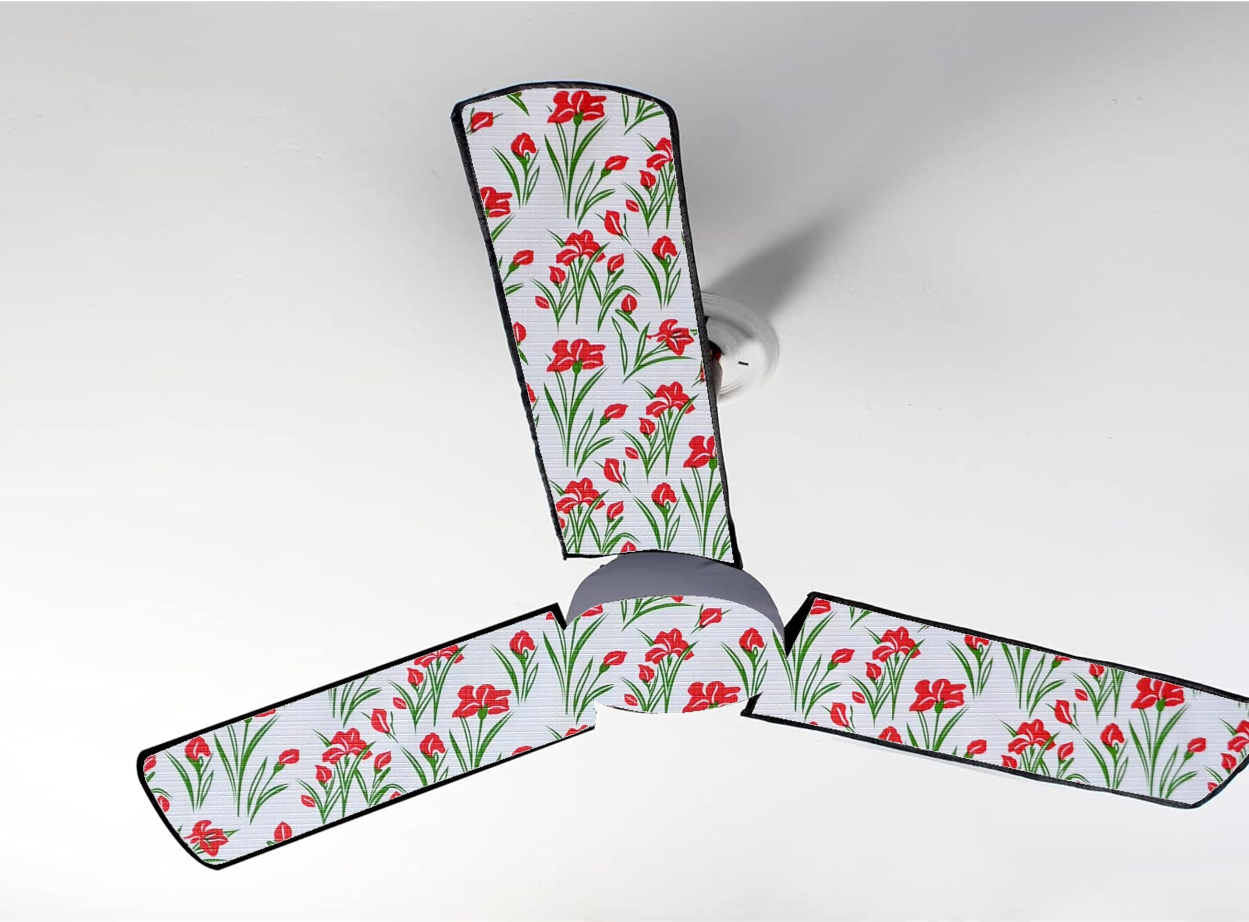 CROSIA CRAFT Waterproof & Dustproof Three Blade Ceiling Fan Cover with attachable Enclosure Set of 1 Fan Cover clr12 2