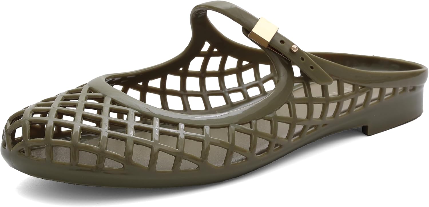 Jelly Flats Women's Mesh Sandals Slip On Slides image 4