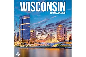 TURNER PHOTOGRAPHIC Wisconsin 12X12 Monthly Photo Wall Calendar (2022)