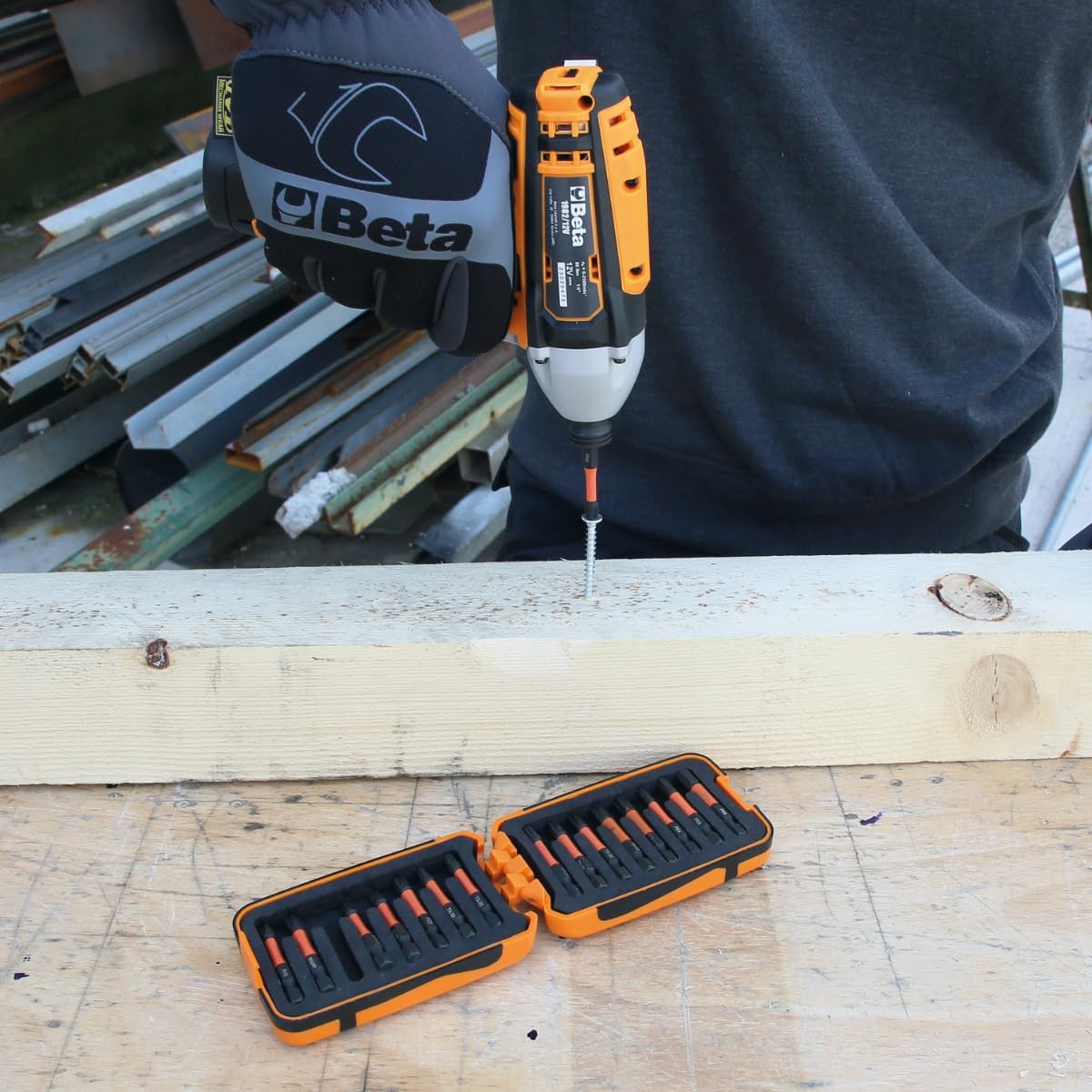 Astuccio di inserti Impact 1/4" Beta 862XP/A16-16 pezzi