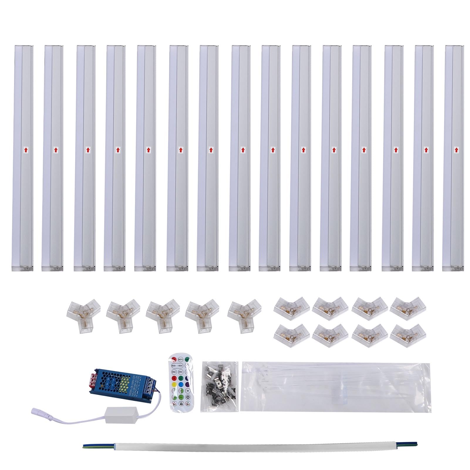 Striscia Ambientale RGB Colorata a Luce LED Esagonale per Sala