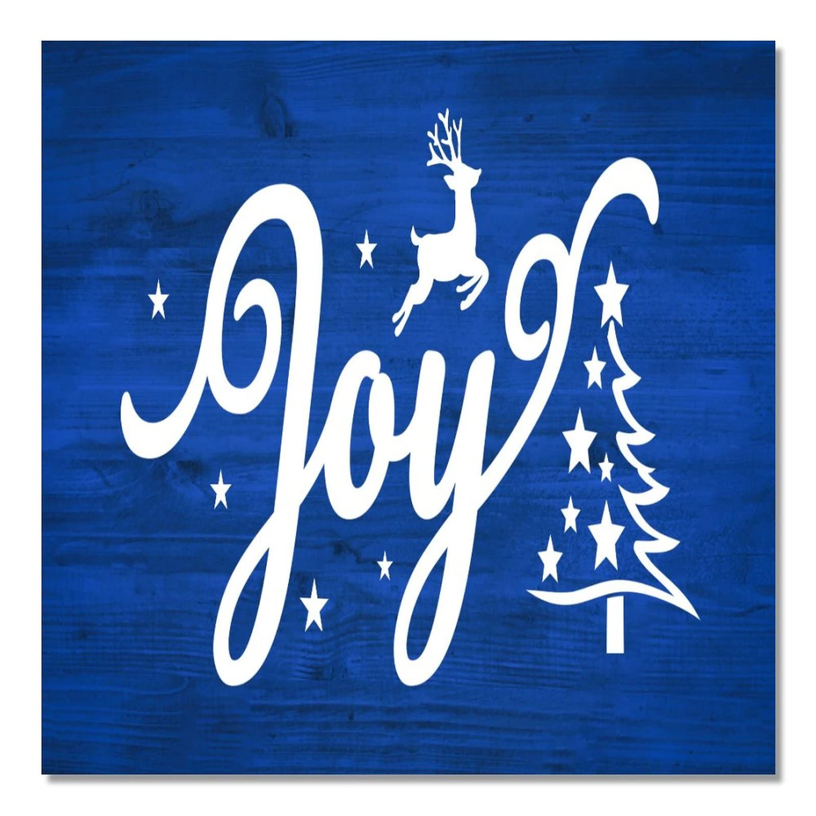 Panneau de bienvenue Joy Merry Christmas bois décoration table maison cuisine Noël 40x40