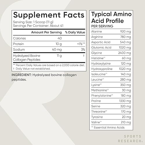 Miniatura 2 de Sports Research Péptidos de colágeno hidrolizados tipo 1 y 3 suplemento de proteína de colágeno en polvo, aceite Keto MCT de cocos orgánicos, triple