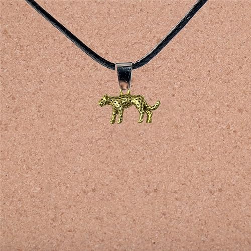 Miniatura 5 de 30 dijes de leopardo de aleación 3D de guepardo, dijes de animales de imitación de gato grande, accesorios para pulseras, collares, aretes,