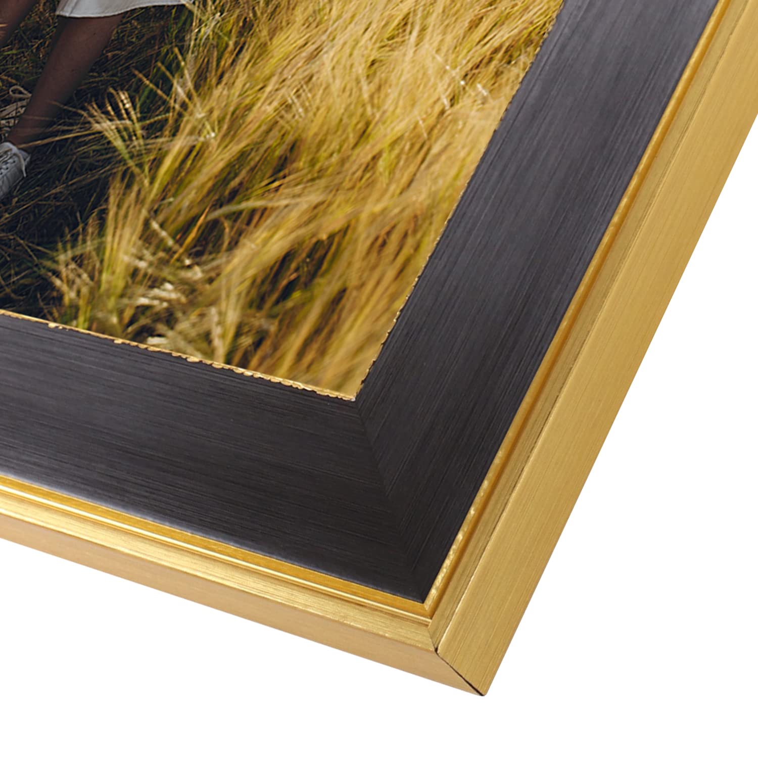 Space Art Deco, 16x20 Picture Frame without Mat for 16x20 Photo, High Definition Real Glass Wall Display (Classic Gold/Black, SIMILAR TO LOT PHOTO