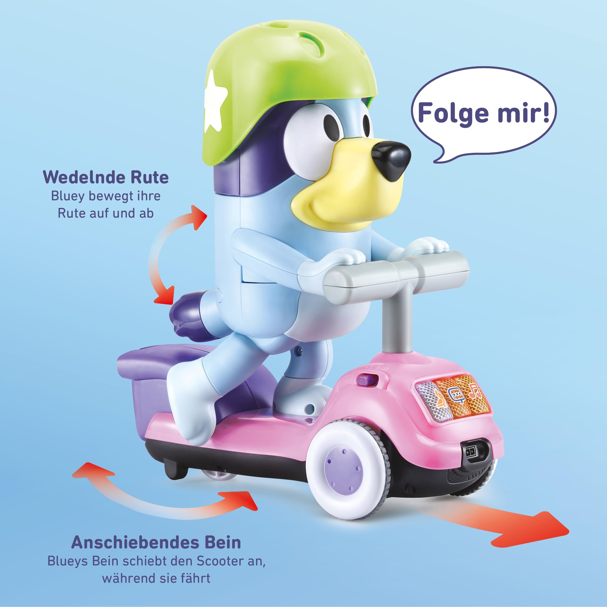 VTech Bluey Scooterabenteuer – Interaktives Spielzeug 3-6 Jahre