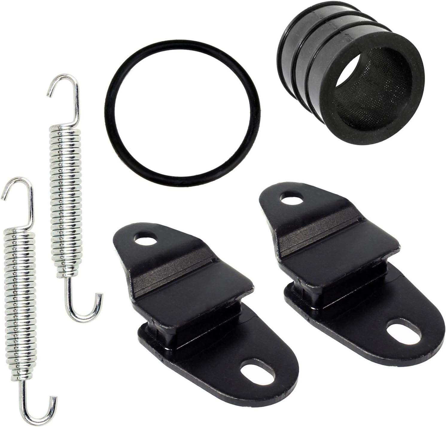 Caltric Exhaust Muffler Kit Compatible with Yamaha Banshee 350 Yfz350 Yfz 350 1987 1988 1989-2006