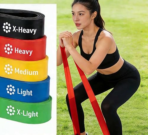 Miniatura 6 de Juego de bandas de resistencia, bandas multifuncionales de entrenamiento en casa, equipo de ejercicio para entrenamiento de fuerza, yoga y pilates