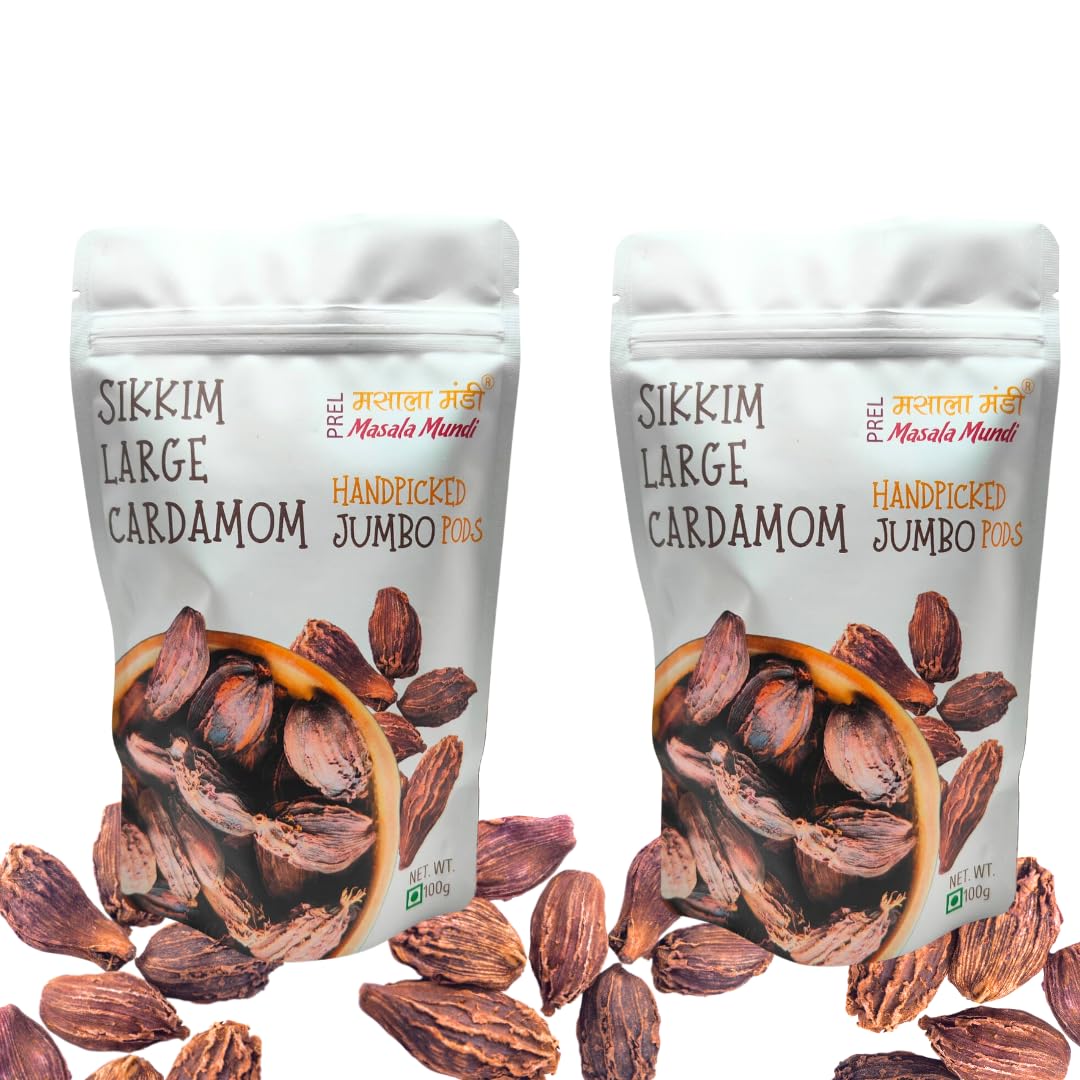 Masala Mundi Black Cardamom Jumbo Pods (Sikkim) 100g (Pack of 2) (B09ZF42Q1K) Amazon Price History, Amazon Price Tracker