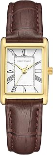Roberto Marino RM1702 Women's Vintage Dress Watch - Japanese Quartz Movement, Leather Strap, 3 ATM Water Resistant