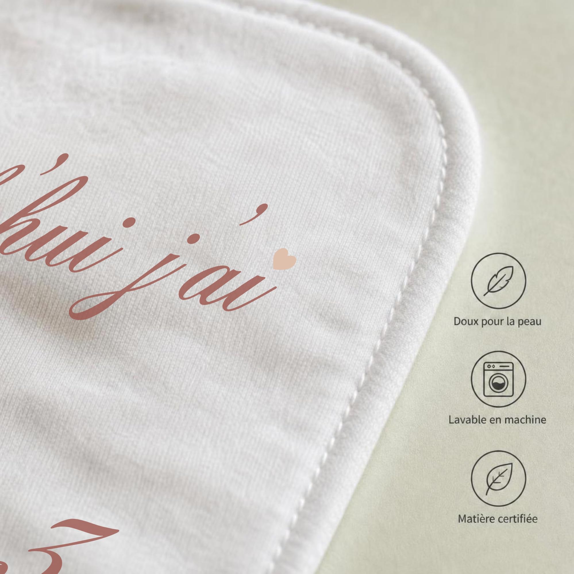 Couverture Étape Bébé en Français | Tapis Evolution | Garçon ou Fille, Unisexe | Fleurs, Coeurs, Cheval | Suivi Âge & Taille | Cadeau Naissance | Doux & Confort | 120x100cm