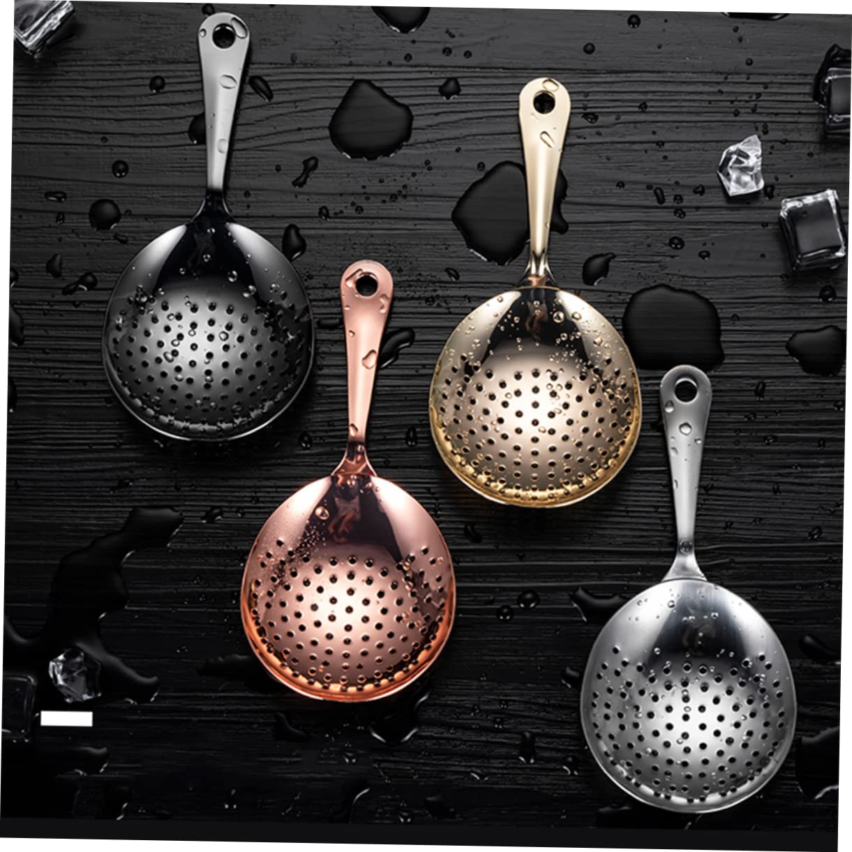 Cabilock 304 Stainless Steel Cocktail Strainer Fine Mesh Barware for Bartenders Snap n Strain Drink Strainer Perfect for Party Home Bar