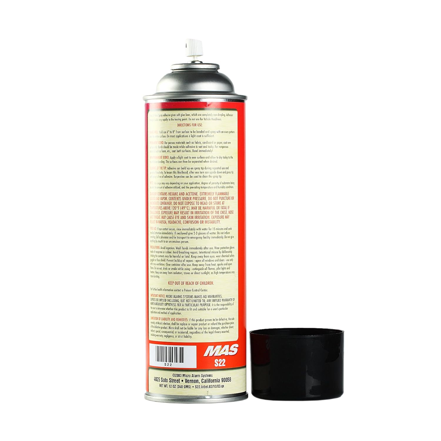 Spray Glue Adhesive Aerosol Auto Car Home Upholstery Foam- 12oz New