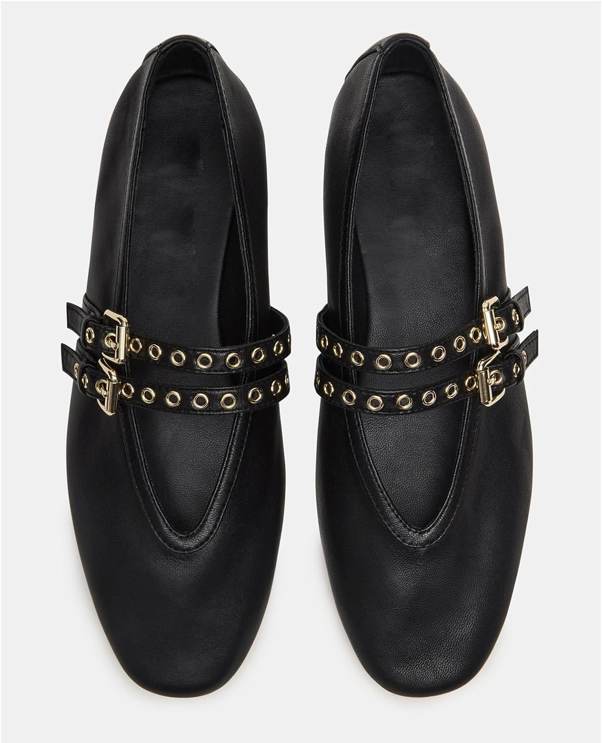 LUXMAX Suede Mary Jane Flats Women Ballerina Shoes Square Toe Flats Comfortable Leopard Ballet Flat Shoes