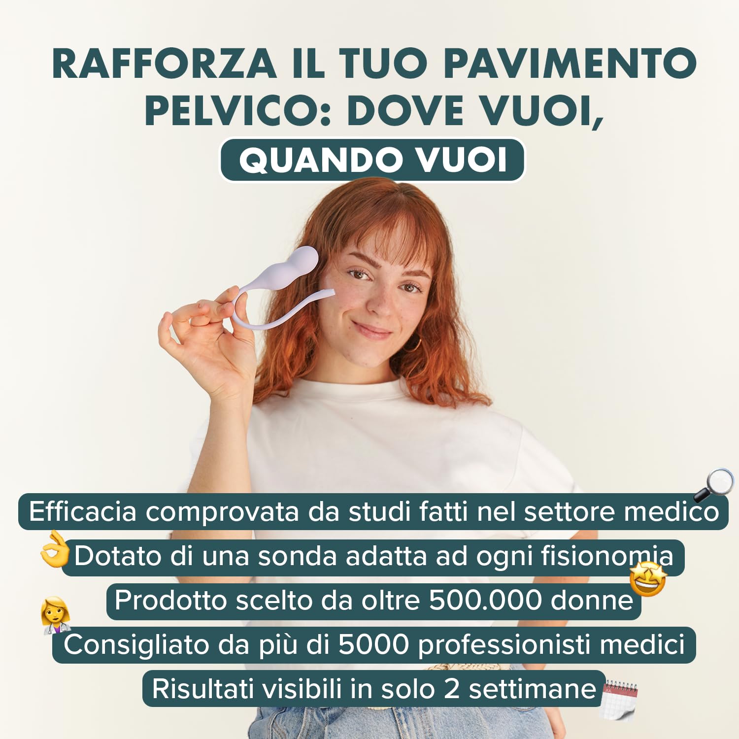 Perifit Care+ | Sonda pelvica Kegel con App | Rafforza il tuo pavimento pelvico, migliora il controllo della vescica e velocizza il recupero postnatale