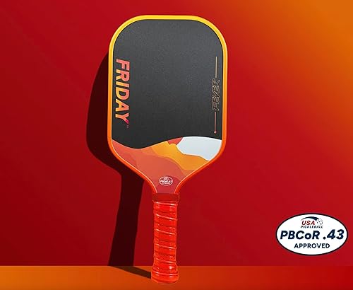 Miniatura 2 de Pala de pádel Friday Fever, fibra de carbono T700 en capa triple sin tratar, construcción de 3 generación, espuma de doble filo, certificada USAP