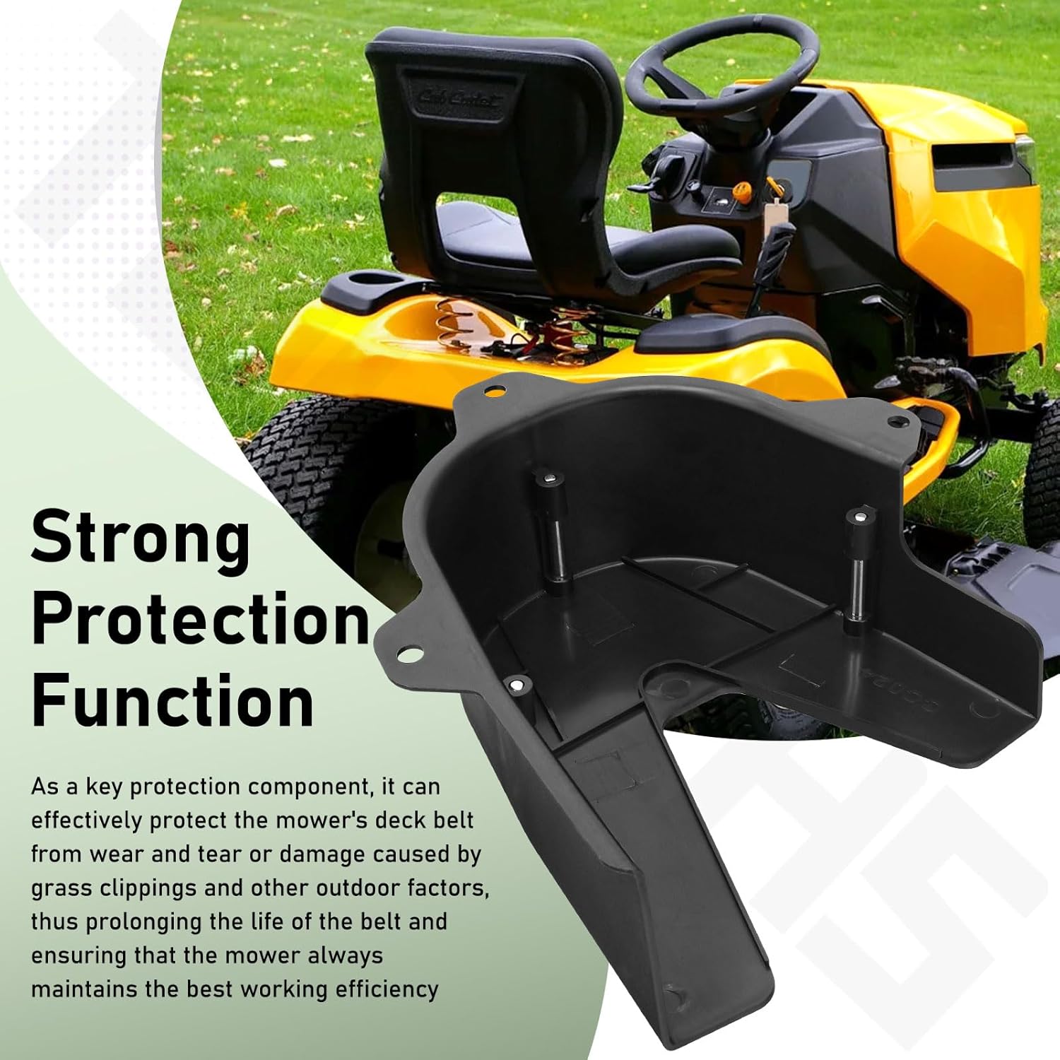 631-05024 Deck Belt Cover Assembly for Cub-Cadet Mini Hydro Rider H CC30 CC30H, Also Fits Craftsman R110 Lawn Mower