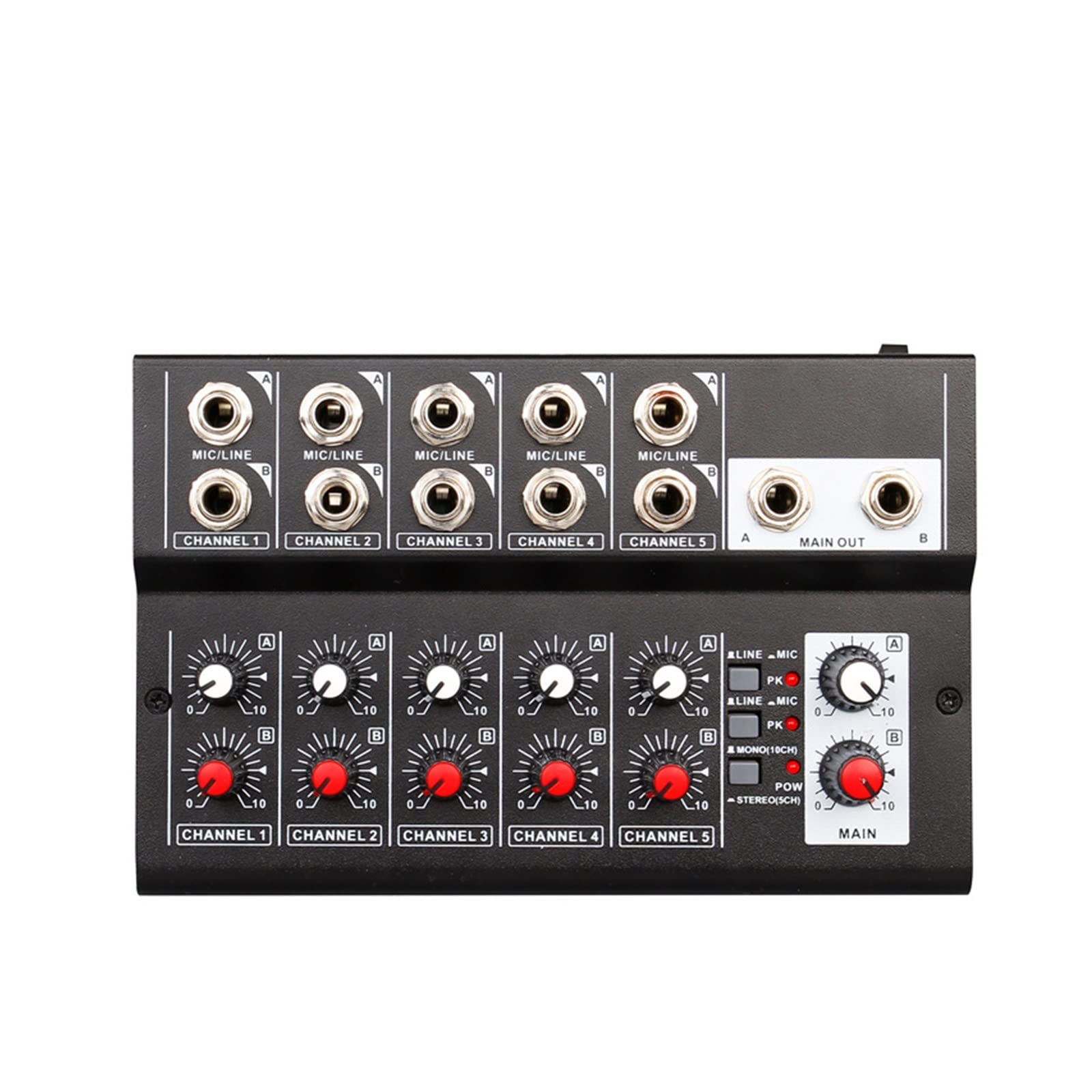 Mixer audio per DJ Console di missaggio a 10 canali Mixer digitale stereo for la registrazione DJ Network Live Broadcast mixer