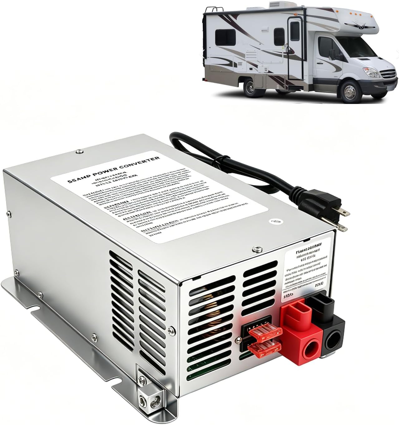 WF-9855 55 Amp Power Converter, 55 Amp Rv Converter, WF-9855-AD Replace for RV Trailer Camper 9800 Series,Rv Power Converter,10 Years Warranty