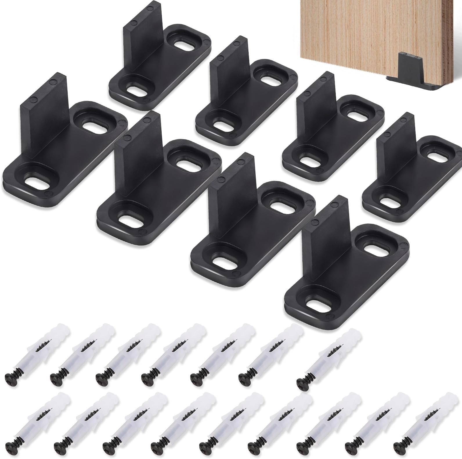 Amazon.com: 8 PCS Barn Door Floor Guide Sliding Closet Hardware ...