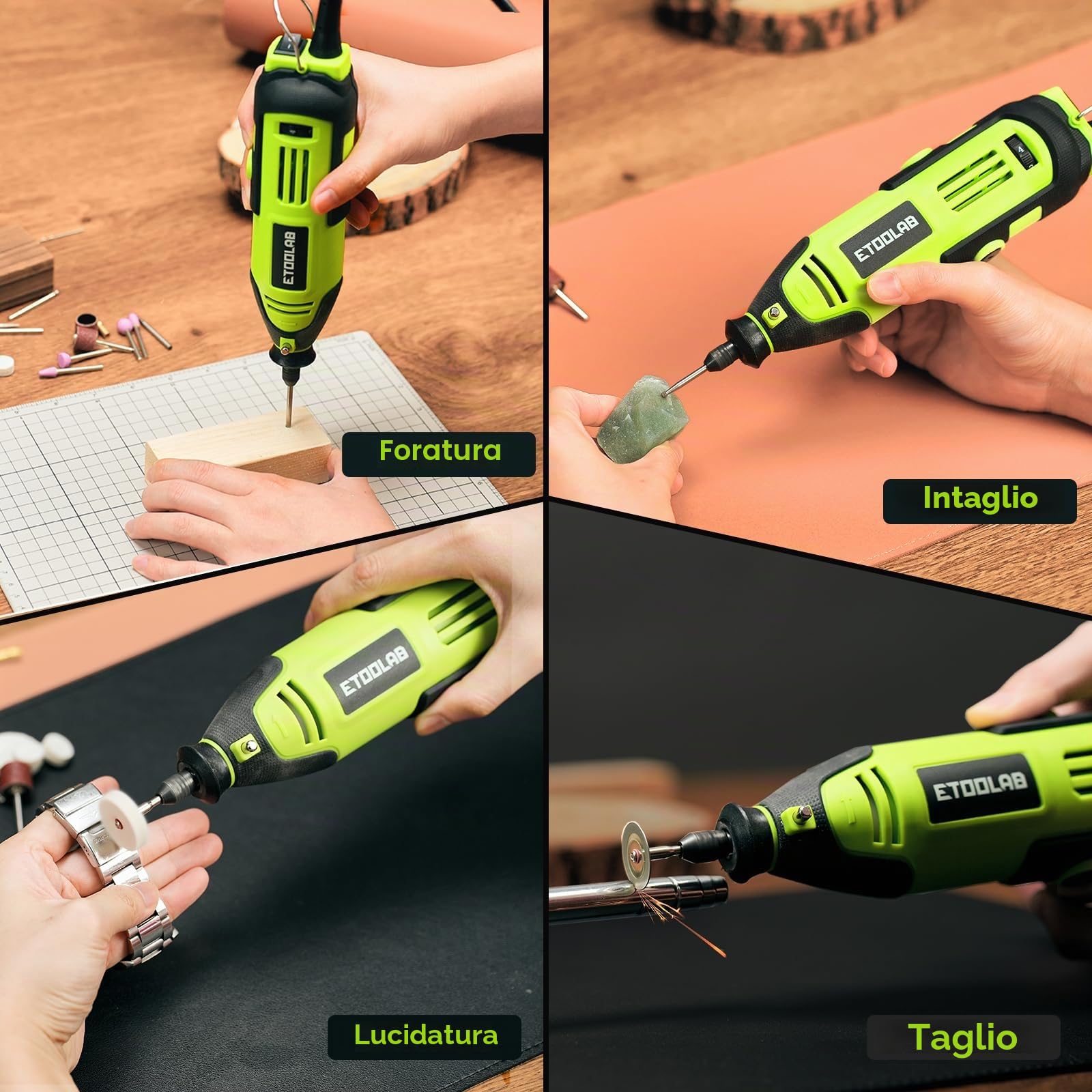 ETOOLAB Utensile multifunzione professionale da 200 W