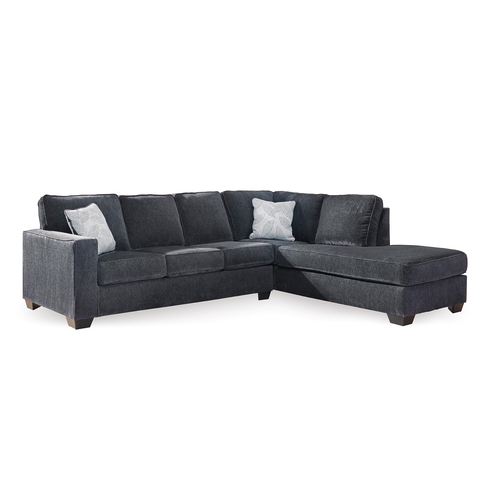 Photo 1 of ***partial set*** Signature Design by Ashley Altari L-Shaped 2-Piece Sectional with Chaise, Anti-Sag Platform Foundation, Cozy Chenille Fabric, Living Room Couch, Slate Gray ***TRUCK OR TRAILER PICK UP***