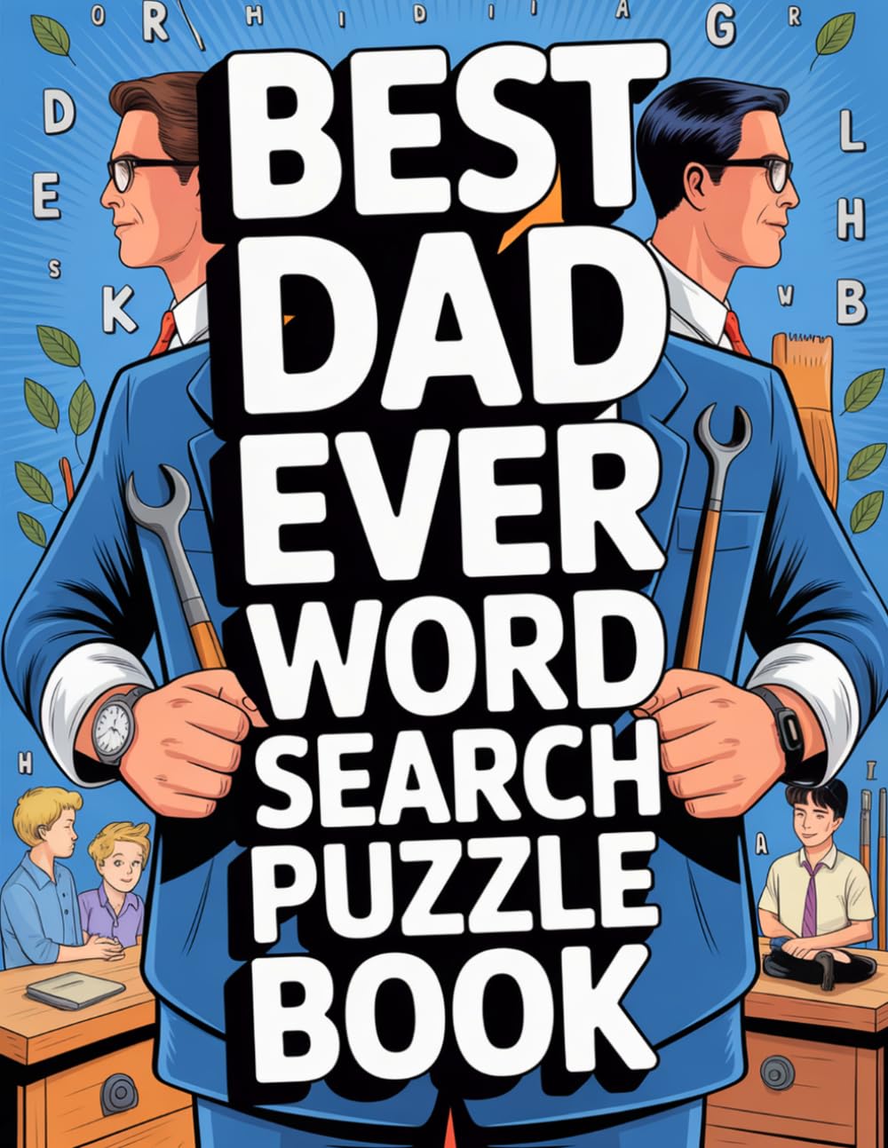 Best Dad Ever Large Print Word Search: A Collection of Big Font Wordfind Puzzles for Dad, Adults, Seniors to Have Fun and Relax on Father’s Day (Wordsearch Book)