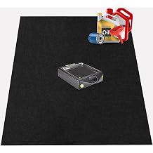 AiBOB Oil Spill Mat, 70 X 60 inches, Garage Floor Mat Under Car, Waterproof Backing Absorbent Pad Protects Floor, Durable, Reusable, Black