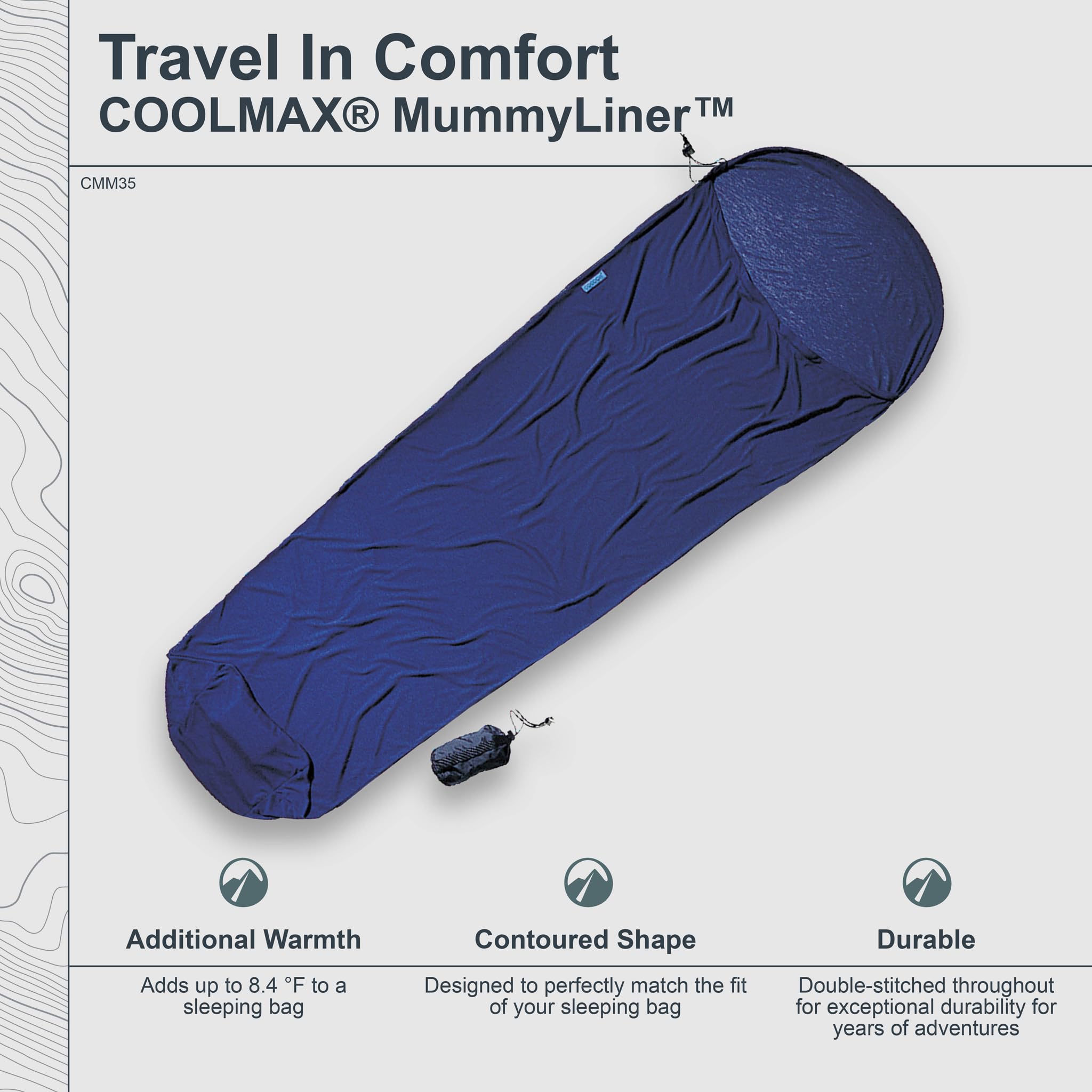 Cocoon MummyLiner Coolmax blau