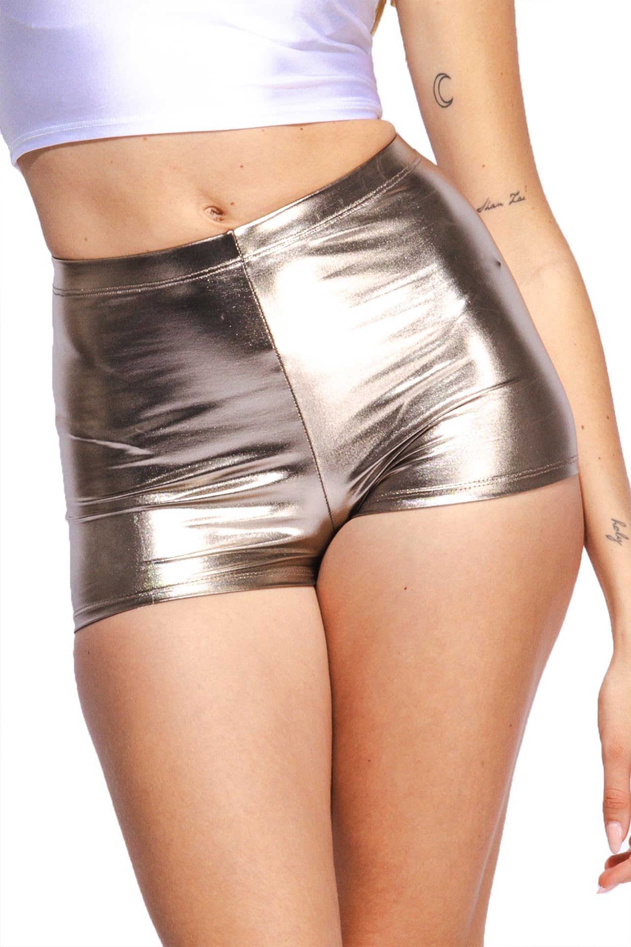 Metallic Hotpants Sparkly Shorts Booty Shorts Rave Dance Disco Party Halloween Costume