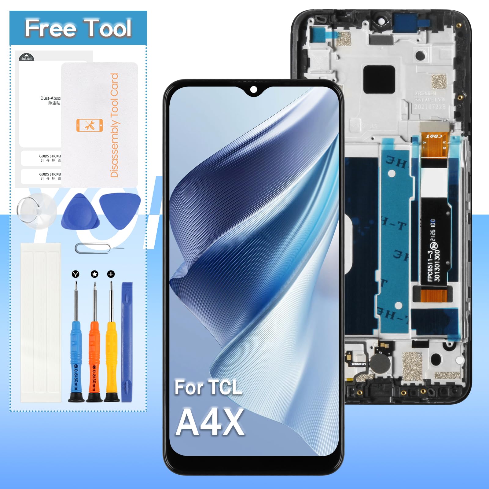 Écran LCD De Remplacement Pour Crosscall Trekker X4 - Assembly Complet écran Tactile Avec Outils D'installation