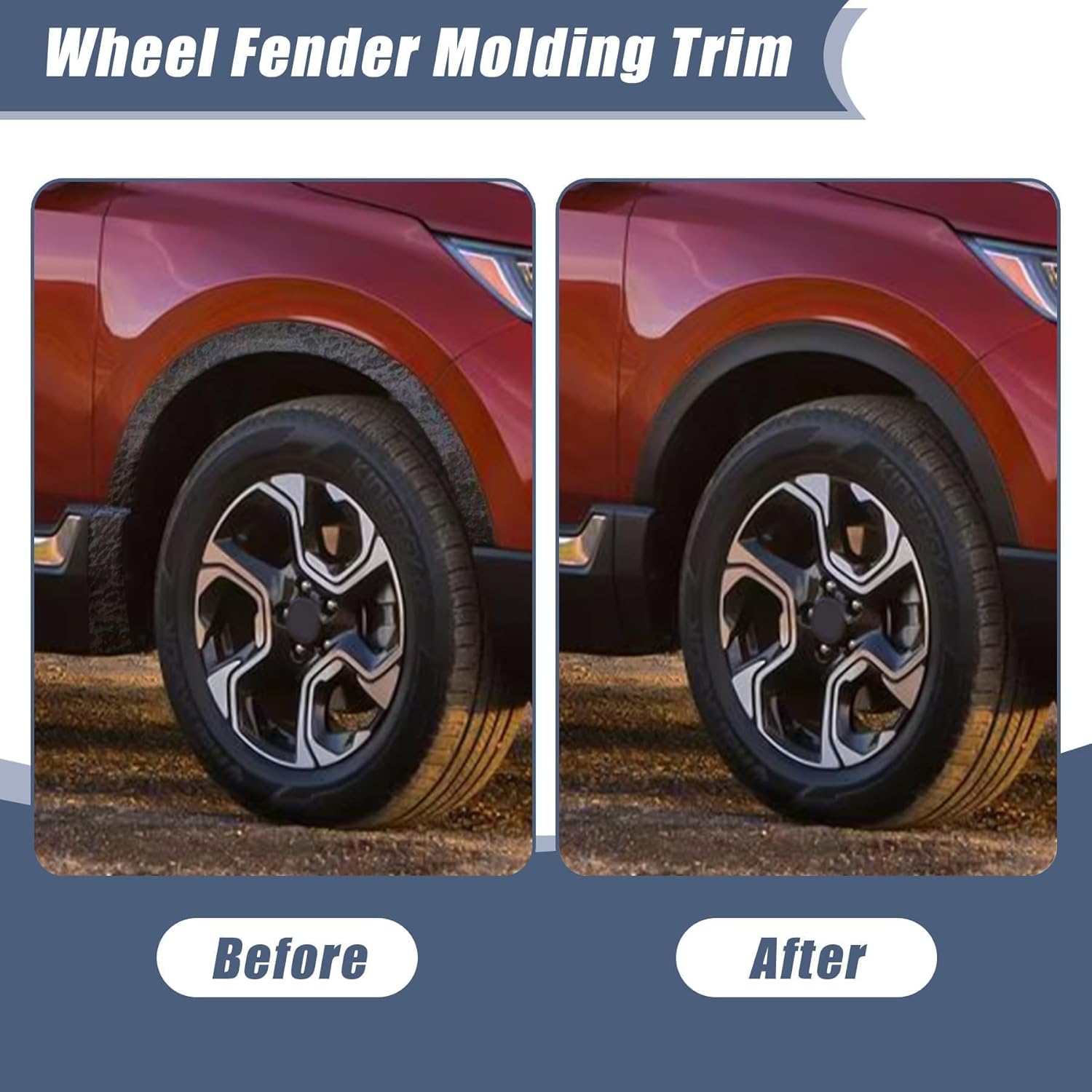 XQSMWF 93828-6MA0A Wheel Opening Right Rear Passenger Molding Trim Side Black Fit for Nissan Rogue Sport 2017 2018 2019 2020 2021