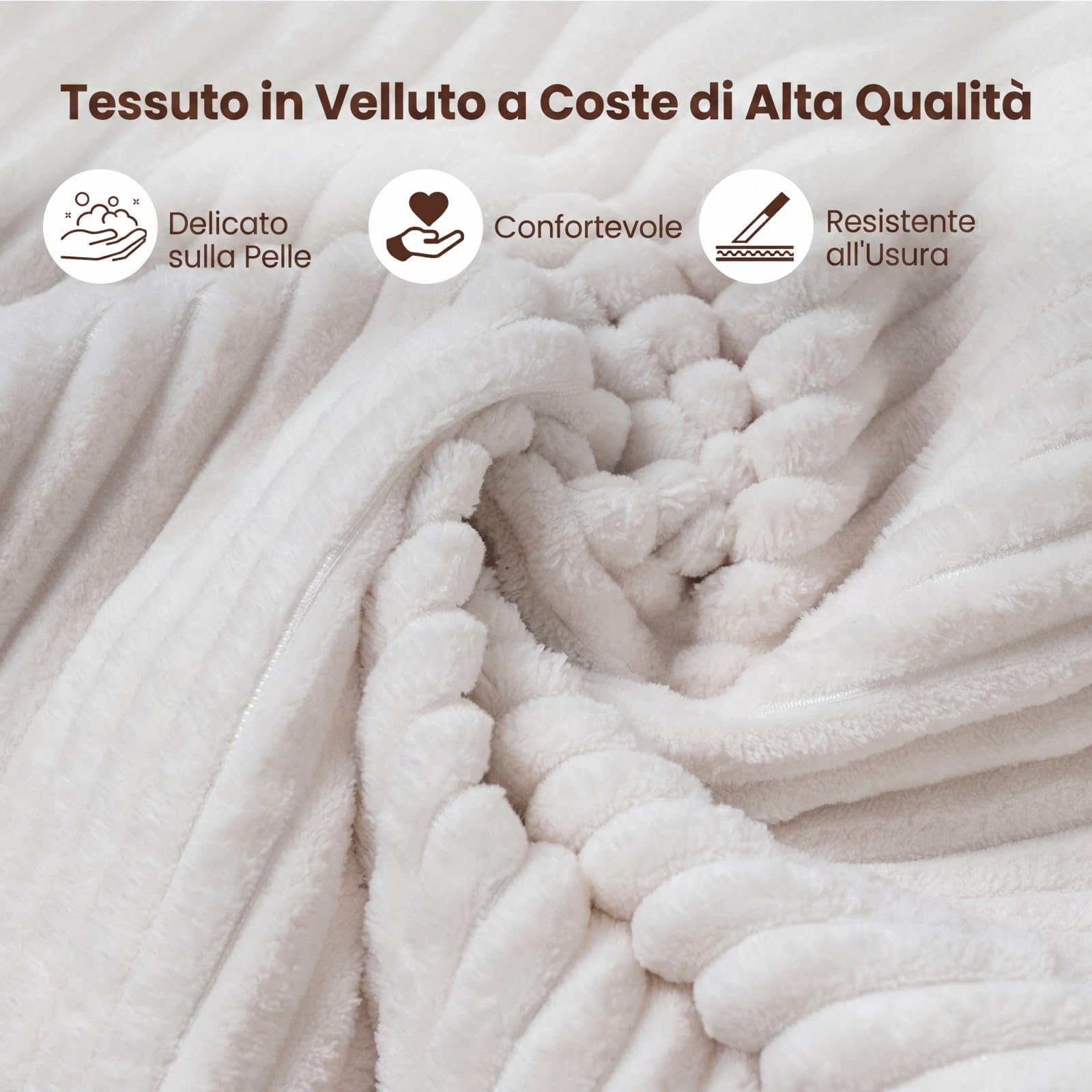 COSTWAY Divano Modulare 5 Posti, Divano Curvo in Velluto a Costa con 3 Cuscini e Schiuma ad Alta Elasticità, Divanetto da Pavimento Imbottito per Soggiorno e Camera da Letto, 305,5 x 132 x 63 cm
