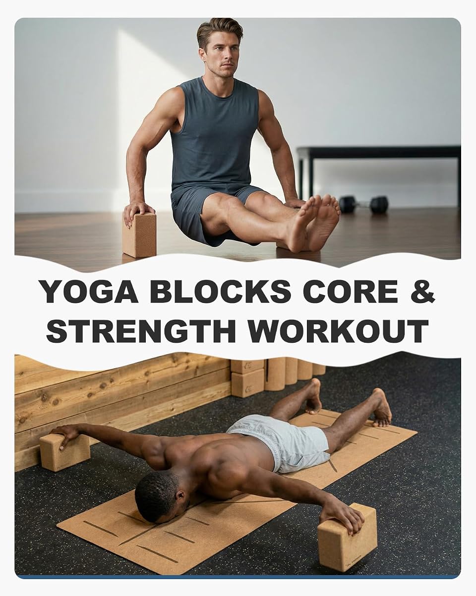 Natural Ash Wood Yoga & Movement Balancing Blocks (6-Piece Bundle) view 4