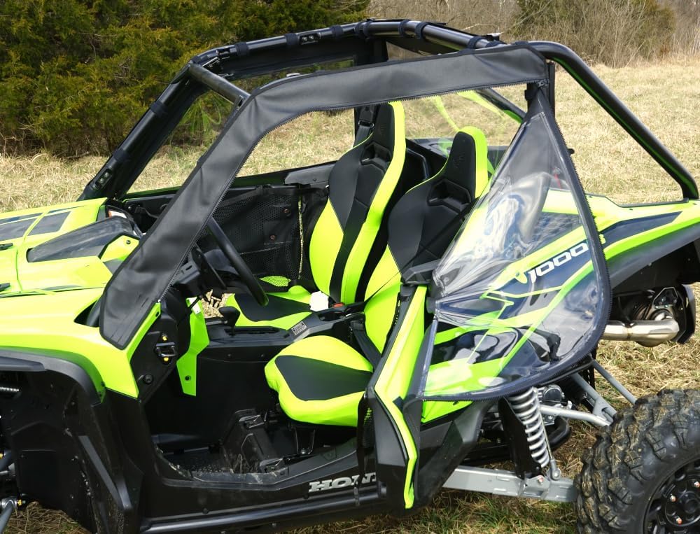 SEIZMIK UTV Soft Upper Door Kit Compatible with Honda Talon 1000R, 1000RS, 1000X, 1000XS | With Zippered Windows | Side by Side Accessories, Black