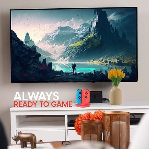 Miniatura 7 de Talkworks Joy Con Charging Dock for Nintendo Switch - Docking Station Charges Up to 4 Joy-Con Controllers Simultaneously (Controllers Not Included)