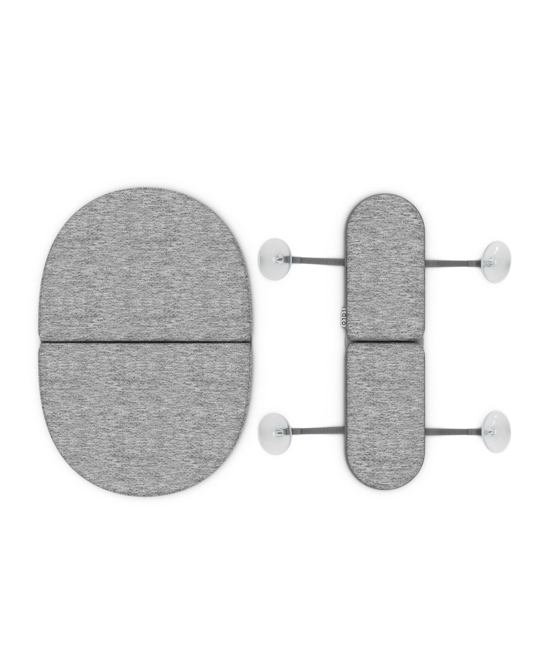 Lalo Knee & Elbow Saver - Foldable Padded Cushions for Bathtime, Quick-Dry, Suction Cups for Stability, Bath Kneeler Rest Set 17 x 11.5 in Knee Pad &