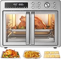 Vista 11 de Midea Flexify Combo de Horno Tostador de Puerta Francesa Freidora de Aire, 26.4 QT, Horno de Encimera Freidora de Aire Extra Grande Combo 10-en-1