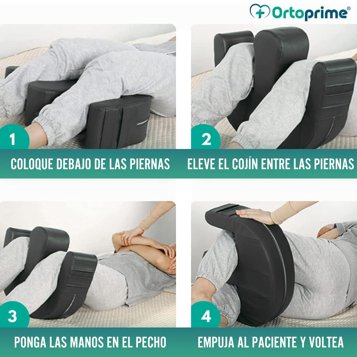OrtoPrime Cojín Volteador de Personas en Cama para Cambios Posturales - Cojínes para Transferencias Cómodas y Seguras - Ayudas para cama cojin de Transferencias - Cojín Posicionador Ortopédico