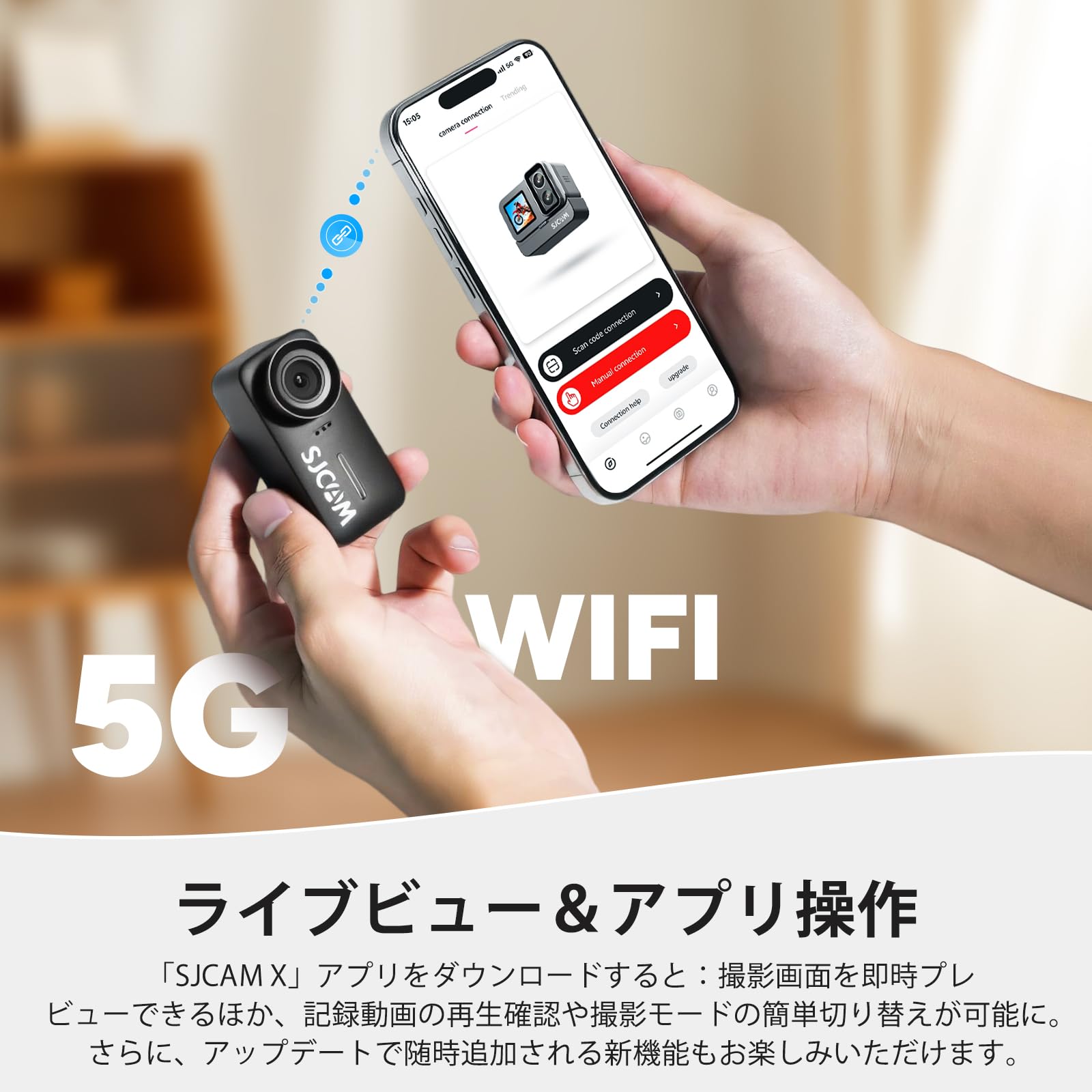 Amazon | SJCAM C110 Pocket ボディカメラ｜4K 200分連続撮影対応｜超 