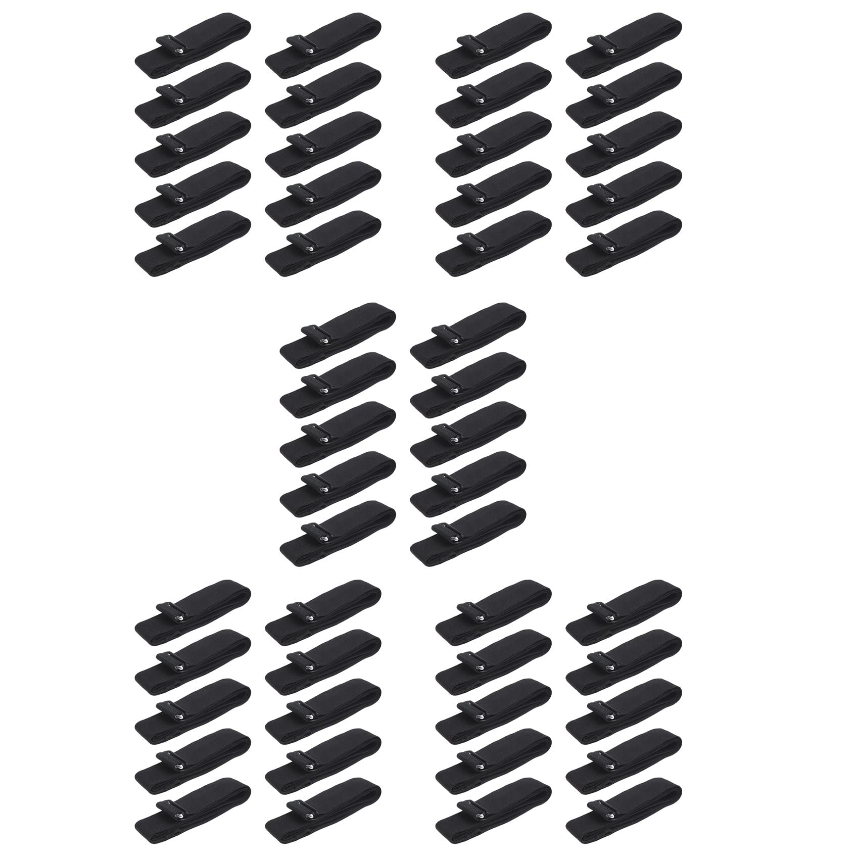 SIDNEY 50 piezas de frecuencia cardíaca correa de pecho elástica ajustable para deportes monitor de ritmo cardíaco
