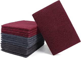 15PCS Scuff Pads Set, General Purpose & Fine & Ultra Fine Manual Scouring Pad Kit for Metal Automotive Painting, Abrasive Hand Sanding Pads for Surface Polishing Reconditioning Finishing Cleaning