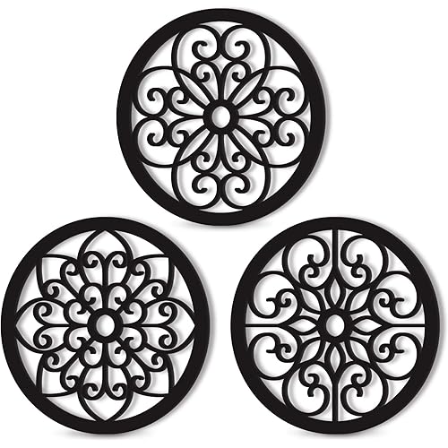 Bnesi 3 Pieces Thickened Rustic Wood Wall Decor,Modern Farmhouse Hanging Decoration for Living Room Bedroom Hallway Decor Office Kitchen Wall Decoration (Modern style)